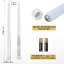 24pcs Flameless Flickering LED Taper Candles Bulk Battery Operated Candles for Christmas Halloween Birthday Wedding Party, (Ivory, 11 inch, 24pcs)