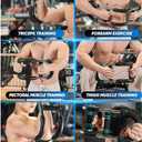 Twister Arm Trainer  Adjustable Resistance Power Twister Bar (60110 lbs) for Chest, Arm, Shoulder & Forearm Strength Training  Portable Home Gym Equipment for Men & Women.