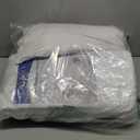 Goose Feather Pillows Queen Size Pack of 2 - Hotel Down Bed Pillow for Sleeping, Soft 600 Thread Count Cotton Cover, Fluffy Support Surround Fill Polyester for Side, Stomach, Back Sleepers