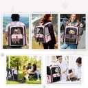 Lekebobor Large Cat Backpack Carrier Expandable Foldable Pet Carrier Backpack for Small Dogs Puppy Medium Cats Fit Up to 18 Lbs for Travel, Hiking,Pink