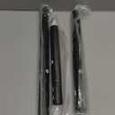 Tension Curtain Rod by EZFurni, 28 to 42 Inch, Adjustable Curtain Rods No Drilling, Heavy Duty tension Rod, AntiSlip Spring Loaded Curtain Rods for Window, Closet, Door, Black