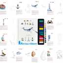 Beginner's Watercolor Painting Kit,Watercolors Workbook,Watercolor Painting Kit (Color - Underwater)