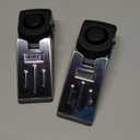 EMDMAK Door Stop Alarm with 120DB Siren Door Stop for Home & Travel (Black) (Pack of 2)