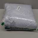 WONGS BEDDING Blue Floral Quilt Set Twin,2 Pieces Botancal Leaves Bedspread Coverlet Set with 1 Pillowcase, Soft Grayish Blue Gradient Floral Bedding Set for All Season 68"x86"