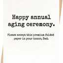 Funny Dad Birthday Card, Happy Birthday Card for Dad, Humorous Birthday Gift for Father from Daughter Son