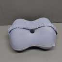 Leg & Knee Pillow for Side Sleepers - Smooth Spine Alignment Pillow - Memory Foam Knee Pillows for Back Hip Pain, Spine Aligning, Sciatica, Surgery Recovery, Pregnancy (Light Blue-regular)