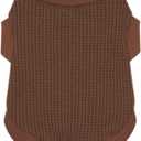 Cozy and Functional Dog Shirts for Small Puppies: Stretchable Brown Attire with Easy-On Design, Ideal for Chihuahuas and Yorkies - Enhance Comfort and Playfulness on Chill Days Medium (M-(6~9lb) | Chest(~15.5"))