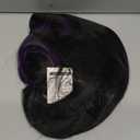 SL Kochou Shinobu Cosplay Wig + Butterfly Hair Clip for DS, Long Black Purple Wig Anime Hair Wigs with Cap for Halloween Costume Party