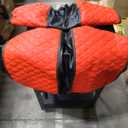 Golf Cart Front and Back Seat Covers for Club Car Precedent 4 Passenger Models, Breathable Washable Polyester Mesh Seat Cover Red,