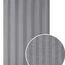 Zenna Home Ultimate Striped Waterproof Fabric Shower Curtain or Liner, 70" x 72" Grey (MSC19089)