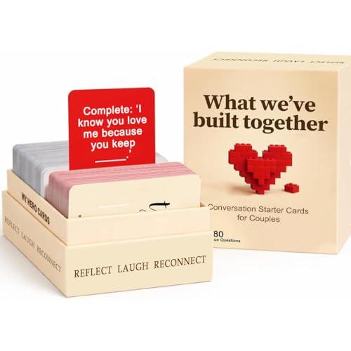 What We Have Built Together - Fun and Romantic Conversation Starter Cards for Adults, Best Date Night Ideas, Gift Ideas for Anniversaries & Birthdays, Prompts for Deeper Connection