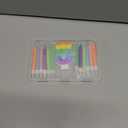 Rainbow 5th Number Candle for Cake, 13 Pcs Birthday Candles Set, Pastel Rainbow Cake Topper Birthday Party Decorations (Number 5)