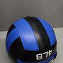 JFit Wall Ball  Premium Soft Weighted Exercise Ball for Strength, Conditioning, Gym & Home Workouts, 4-30 LB (Blue/Black)