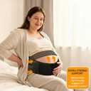 Pregnancy Belly Band for Pregnant Women – Maternity Support Belt for Belly, Back & Pelvic Pain Relief – Breathable Adjustable Pregnancy Band for Abdominal & Lower Back Support（Fits Waist 39"-51"）