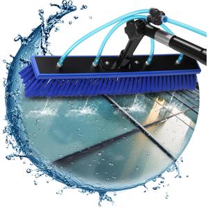 Solar Panel Window Cleaning Brush and Pole, 26FT Adjustable Window Cleaner Brush & Water Fed Pole Kit, Solar Panel Cleaning System Window Washing Equipment Tool