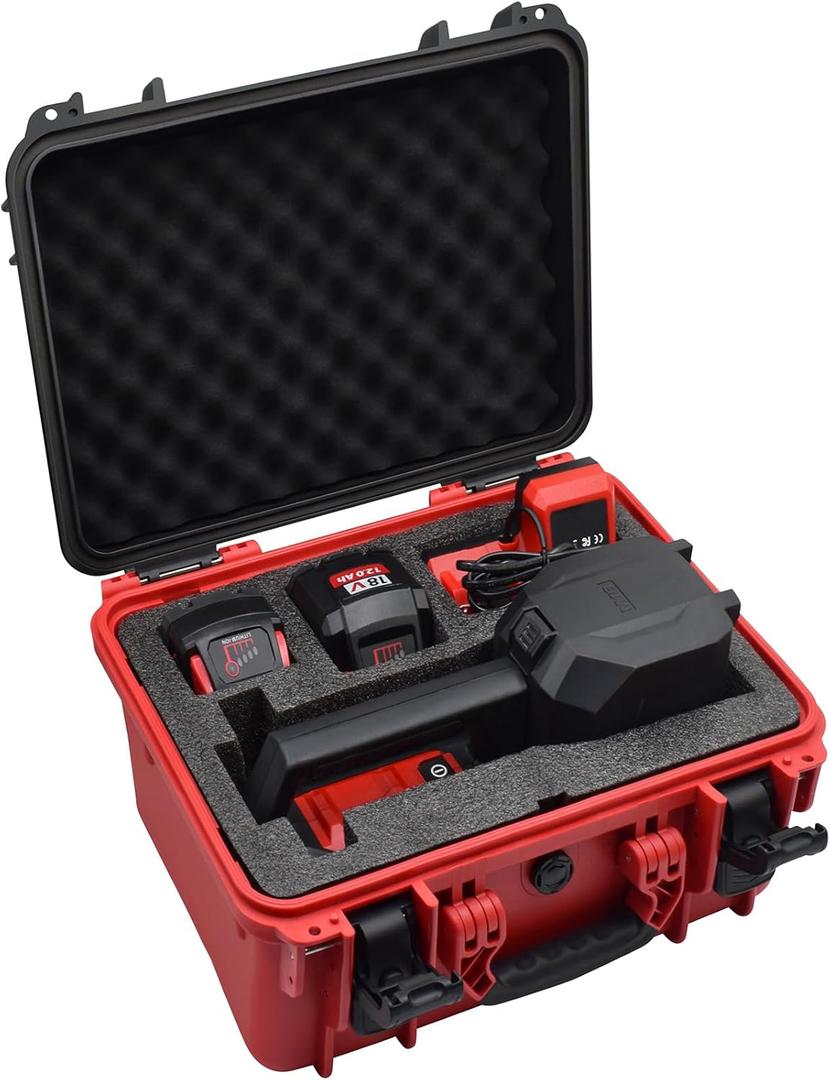 Storage Case for Milwaukee 2771-20 M18 Transfer Pump, Hard Case with Custom Foam Insert, Fits M18 Transfer Pump, Battery & Charger - Durable Protective Box for Milwaukee Tools (CASE ONLY)