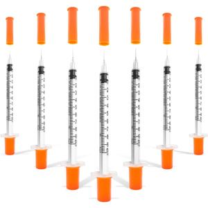 30 Pack U-100 1cc 31 Gauge 5/16 Inch Syringes with Needle, Individually Packed