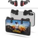 1 Pair Z108 Mobile Gaming Controller Compatible with PUBG Mobile/Fortnite Mobile/Call of Duty Mobile, Sensitive Shoot and Aim Trigger L1R1 Compatible with Android & iPhone