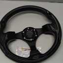 Universal EZGO Steering Wheel with Black Aluminum Frame Golf Cart Steering Wheel for Yamaha Club Car DS and Precedent Tempo, RXV & TXT