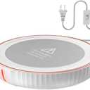 HouseGem Large Candle Warmer Plate - Coffee Cup Mug Warmer for Desk, Candle Melter, Electric Mug Heater for Beverages, Milk & Tea, Coffee Accessories Ideal Gifts Keep Cup Warm (White)