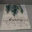 Artoid Mode Beige Pine Tree Snowflake Merry Christmas Table Runner, Seasonal Winter Xmas Holiday Kitchen Dining Table Decoration for Home Party Decor 13 x 72 Inch