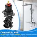 2 Pack GP876851 Mixer Cap and GP800820 Pressure Balancing Unit, Compatible with Kohler Shower Valves K-304 and K-11748 Platforms, Shower Cartridge Replacement Repair Kit, Include GP77759 and GP800820