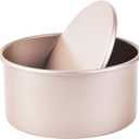 Round Cake Pan, Nonstick 6-Inch with Removable Bottom Chiffon Bakeware (Champagne Gold)