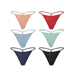 Closecret Cotton G-string, Women Panties Simple Thongs Lightweight Multi-Pack G-string&T-back, S-M