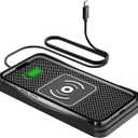 Wireless Charger for Car, 20W Max Fast Car Charging Pad, Non-Slip Charger for iPhone 16/15/14/13/12/11, Samsung Galaxy S23-S9, Android Devices (Type C)