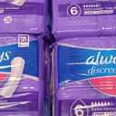 Always Discreet Adult Incontinence Pads for Women, Extra Heavy Absorbency, Long Length, Postpartum Pads, 112 Count (4 Packs of 28)