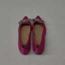 Steve Madden Pink Satin Rhinestone Embellish Bow Ballet Dress Shoes, Size 6, Pink