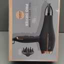 INFINITI PRO by CONAIR Hair Dryer, 1875W Blow Dryer with Diffuser and Concentrator, Ceramic Technology, 3 Heat & 2 Speed Settings, Cold Shot Button, Black