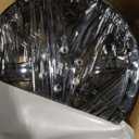 Rough Country 84 Series Wheel - 17 x 8.5, 5x4.5" Bolt Pattern, +0mm Offset, Gloss Black, 8-Spoke, Rugged One-Piece Aluminum Rim with Black Center Cap