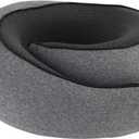 Portable U-Shaped Pillow Memory Foam Snail Pillow Soft Noon Break Sleep Pillows Travel Neck Support Travel Neck Pillow(Grey) 