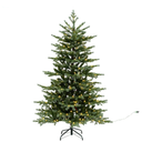 7 Feet Artificial Christmas Tree with 3156 Lush PVC and 400 Warm White LED Lights-M