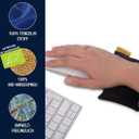 Mouse pad Wrist Rest - Ergonomic Palm Support Made of Organic Millet Chaff, Anti-tendonitis Problem for Computer Mouse, Relieve Wrists, Cushion Support in Gray