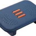 PATIKIL Foot Rest Non-Swingable Stools Leg Rest Footrest for Under Desk at Work Under Office Desk Chair Computer Gaming Promote Leg Circulation, Blue/Orange