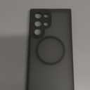 CANSHN Designed for Samsung Galaxy S22 Ultra Case [Full Camera Protection] [Compatible with MagSafe] Translucent Matte Shockproof Protective Phone Cover 6.8 Inch - Black