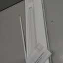 DEZ FURNISHINGS Cordless 2" Flat Slat Venetian Blind, 21.5" W x 64" H, White