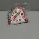 Mini falda de rbol de caramelo de Navidad de 15 pulgadas, tapete reversible de impresin de doble cara para suministros de fiesta de Navidad en interiores y exteriores