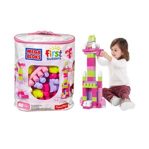 Mega Brands 08328 Mega Bloks - Big Building Bag 80 Piece44; Pink