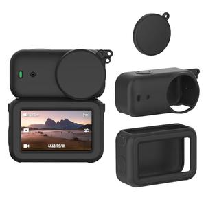 Silicone Case Compatible with DJI Osmo Nano, USB Cover Port Reserved, Full Protection, Fearless of Scratches and Bumps, Black