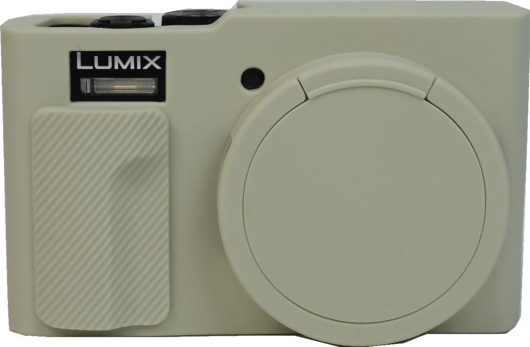 ZS99 TZ99 Camera Case, BMAOLLONGB Fullbody Thin Lightweight Silicone Camera Skin Body Rubber Cover Case for Panasonic Lumix ZS99 TZ99 (White)