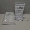 Cereal Containers Storage Set - 6 Piece Airtight Large Dry Cereal Container (135.2oz), BPA Free Dispenser Plastic Cereal Storage Containers with 16 Labels & Pen