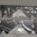 Stainless Steel Stove Gap Covers (2PCS),Stove Gap Filler,Range Trim Kit,Stove Gap Guard for Kitchen Oven Between Stovetop and Counter,Easy Clean Heat Resistant,Adjustable Length 13.8'' to 27.5'',Black