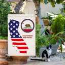 2 x California Flag-Californians and Proud Double Sided Garden Flag,12x18 Inches,Suitable for Lawn,Party,All Seasons-Decorative Banner,Flag Holder Not Included (blue&red&white)