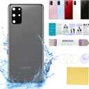 Compatible for Samsung Galaxy s20 Plus Back Screen Cover Glass Replacement 6.7-Inches Galaxy s20 Plus SM-G985 SM-G986 All Carriers with Installation Manual + Repair Tool Kit (Cosmic Grey)