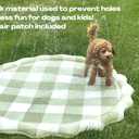 Neutral Gingham Splash Pad for Kids - Outdoor Sprinkler for Kids & Toddlers, Water Mat Sprinkler Toy-Splash Pool 67in