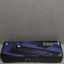 XXL Mouse Pad with Phone Holder, RGB Desk Mat with 15W Fast Charging, LED Large Gaming Mouse Pad with 11 Lights Colors, Long Mouse Pads for Desk, Waterproof Non-Slip Gaming Pad for Gamer Esports Pros (Black with Topographic Print)