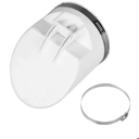 PVC Drainage Pipe Check Valve With Antistink For Outdoor Drainage Systems, Drain Pipe Check Valve Cover Filter, Drainage Rainwater Pipe Cover, Non-return Valve With Clamp(160mm)